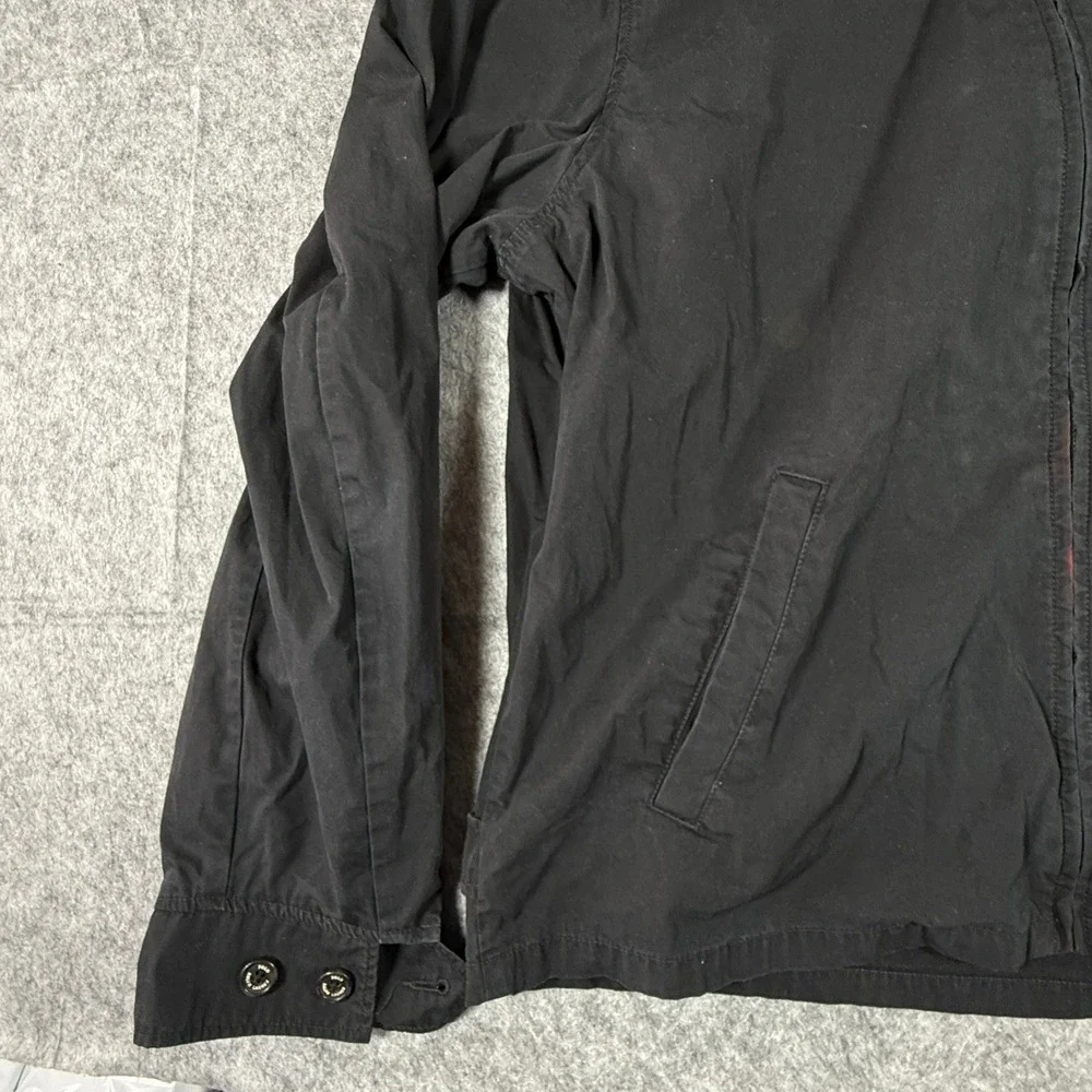 Polo Ralph Lauren Harrington Jacket Mens XL Black Red Pony Zip Up Cotton Coat